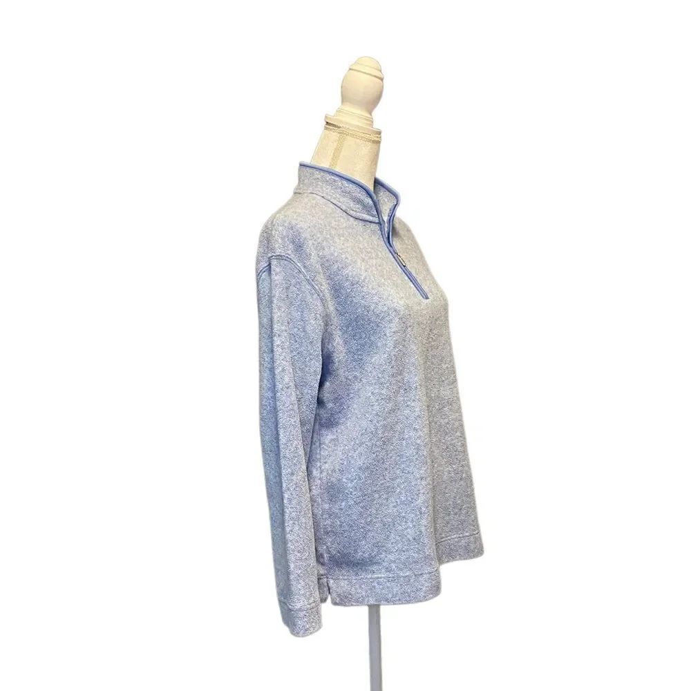 CATALINA Blue Polyester Pullover 1/4 Zip Women’s Size Medium - Picture 5 of 9